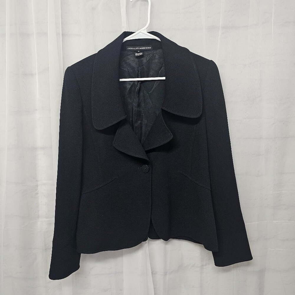 Vintage Linda Allard Ellen Tracy Blazer Black Y2K Dark Coquette Whimsygoth 6